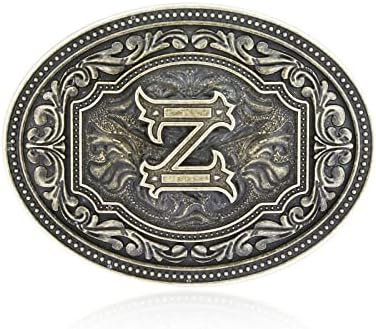 Women\'s Silver L Cowgirl Initial Large Letter Zinc Alloy Imported Belt Buckles Amazon.com: also Stock in US Initial Letter L Cowboy Cowgirl  main image 2