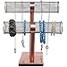 10 inch Bronze Double Tier Metal Wire Cylinder Jewelry Hanger/Earring & Bracelet Display Stand Rack