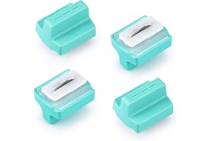Ecraft Paper Trimmer Replacement Blades Use for 4 Style Multi-Function Scrapbooking Tool with Dial Blades of Perforated Paper Cutter Blade Refills Mint Green (4 Pack）