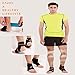 LinkedGo Ankle Compression Support Breathable Ankle Brace for Running Basketball Ankle Sprain Fatigue (One Size) (Right)
