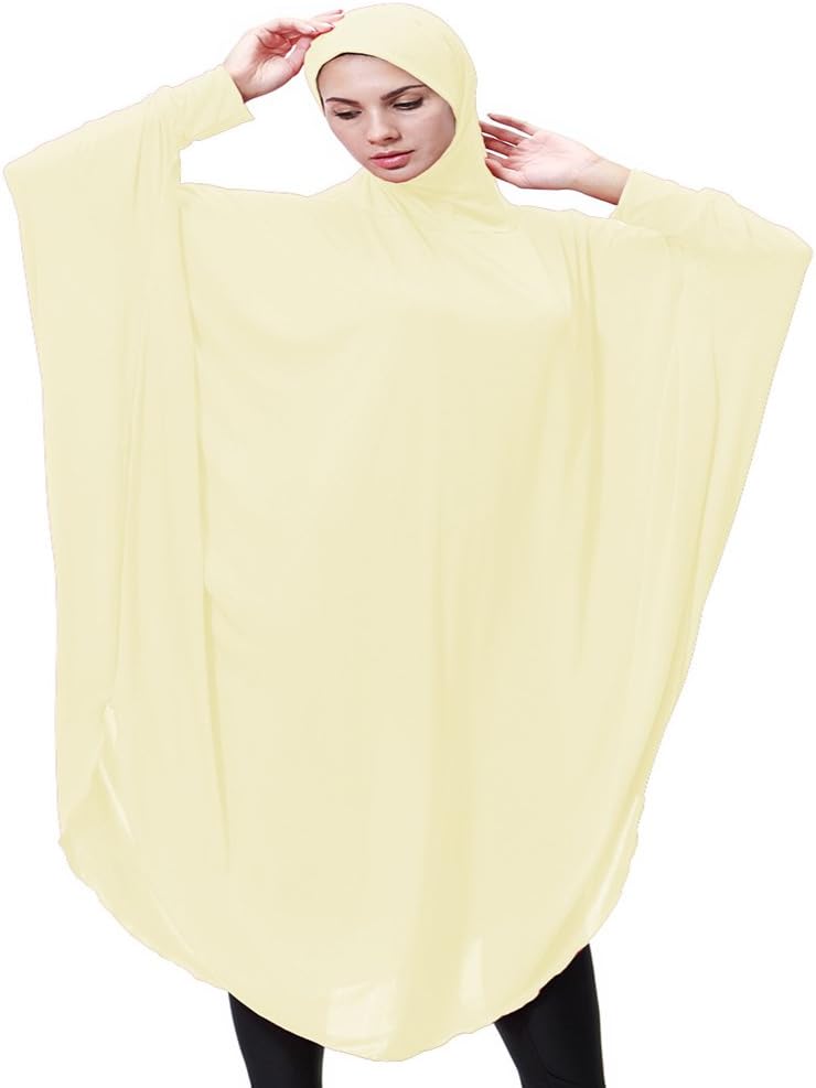 comcrib Hijab Scarf Long Headscarf Women Muslim Solid Scarfs Chadors Arabia Islamic Prayer Dress Muslim Clothes Long Hijab Shawls Body Cover