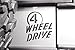 Jeep Wrangler Willys Wheeler 4 WHEEL DRIVE Sticker Decal Emblem Mopar OEM