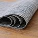 Placemats,Placemats for Dining Table,Heat-Resistant Placemats, Stain Resistant Washable PVC Table Mats,Kitchen Table mats (4, Smoky Grey)