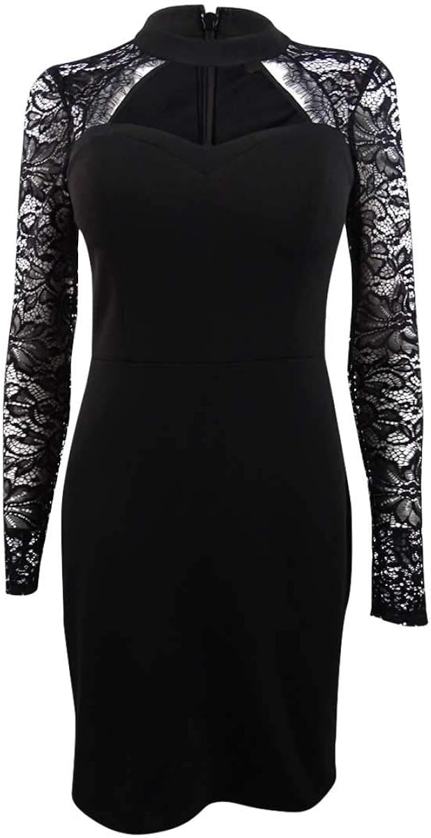 guess black bodycon dress