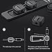 CSHope Magnetic Cable Organizer, Desktop Cable Holder Multipurpose with 8 Clips, Magnetic Cable Clips Organizer, Cord Management for All Wires (2 Pack, Black and White)