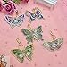 Mosaic Making Kits, 5pcs DIY Special Shaped Full Drill Butterfly Diamond Painting Keychain Kits