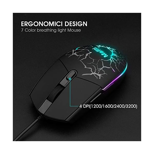Mafiti-RK101-7-Rainbow-Backlit-Gaming-Keyboard-Mechanical-Feeling-USB-Wired-Gaming-Keyboard-with-Breathing-Light-Mouse-Combo-for-Working-or-Gaming-UK-layout Gaming Keyboard Mouse Set,Mafiti RK101 7 Rainbow Backlit Keyboard with Mechanical Feeling Breathing Light for Working or…