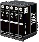 Supply Guy 5 XL Black Ink Cartridges for Epson 29XL XP235 XP245 XP335 XP435