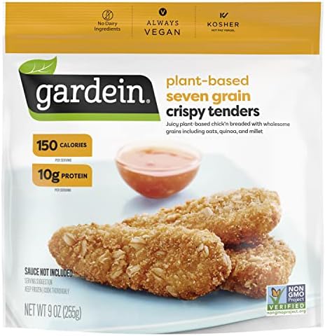 Gardein Seven Grain Crispy Plant-Based Chick'n Tenders, Vegan, Frozen, 9 oz.
