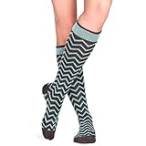 Compression Socks For Women - Stylish, Knee HIgh, 10-15 mmHg Mild Graduated Compression. Combats Achy Legs, Varicose Veins & Edema. Ideal for Flight Travel, Prolonged Standing, Maternity & Pregnancy