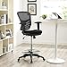 Modway Articulate Drafting Chair - Reception Desk Chair - Drafting Table Chair in Black