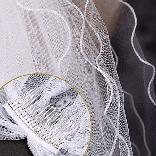 3 otters Flower Girl Veil, Communion Veils for Girls Lace Flower Veil Girls First Communion Veils Children\'s Wedding Veil with a White Wristband