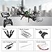 Mission Drone Wifi FPV Quadcopter with Camera Live Video 2.4GHz Headless Mode Altitude Hold One-Key Function VR Headset-Compatible Gravity Induction Damage Resistance (Black)