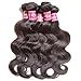 Unice Hair Malaysian Body Wave 3 Bundles Waving Unprocessed Virgin Human Hair Extensions Natural Color (18 20 22)