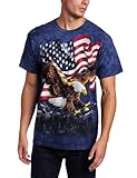 The Mountain Men’s Eagle Talon Flag Shirt, Blue, 3X-Large, Online Clothing Store