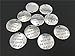Yansanido Pack of 10 Alloy Silver ''She Believed she Could so she did'' 0.94'' Round DIY Antique Message Charms Pendant for Making Bracelet and Necklace (She Believed she Could so she did)
