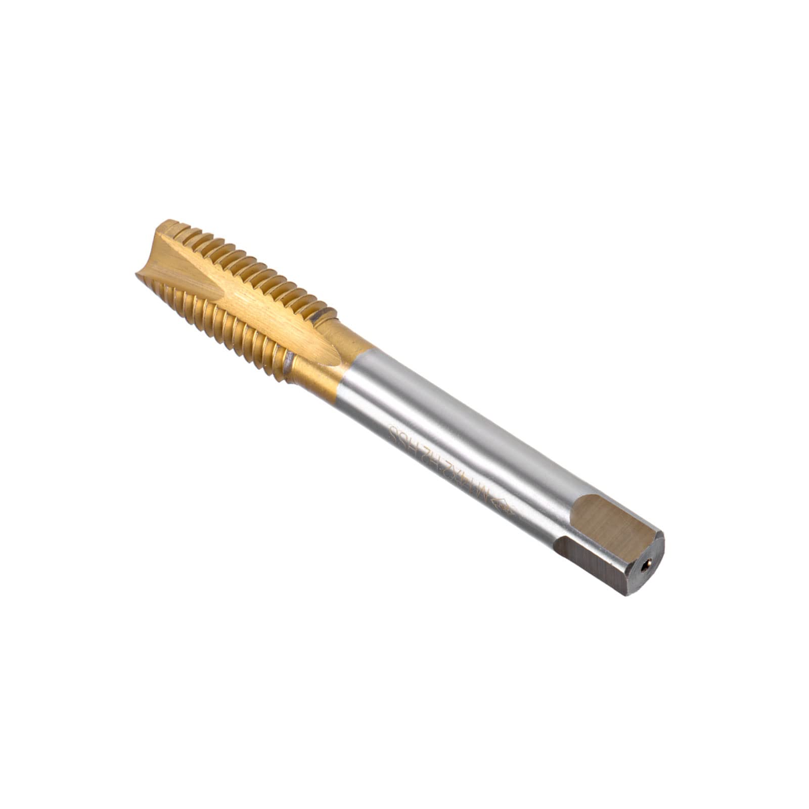CoCud Spiral Point Taps, Metric M14 x 2 Thread, Titanium Coated High Speed Steel 6542 Screw Milling Threading Tap - (Applications: for Tapping Drilling Machine), 1-Piece โ image 1