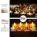 Homemory 100-Pack Battery Tea Lights Bulk, Flameless Flickering Tea Candles, Long-Lasting Battery Life, Amber Yellow, Ideal for Votive, Halloween, Parties