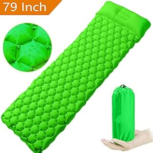 trail outdoor leisure Double Self Inflating Camping Mat Inflatable Sleeping Roll Mattress 5cm Thick