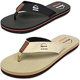 Alpine Swiss Men's Flip Flops Beach Sandals Lightweight EVA Sole Comfort Thongs