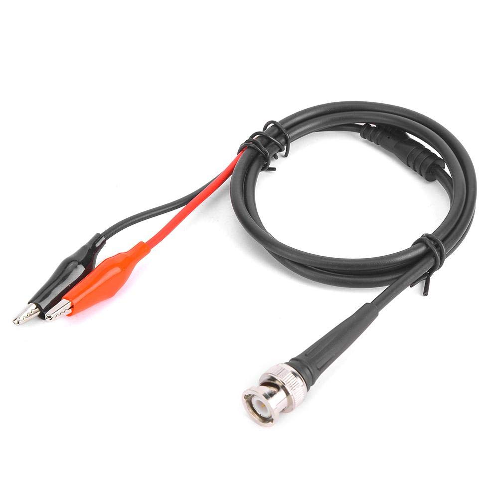 BNC-Alligator clip double clip line function signal generator test line length standard 90cm BNC-Double clip line, Signal Source And Conditioning
