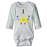 HYRONE Gravity Symbol Mysteries Falls Baby Bodysuit Long Sleeve JumpSuit Romper Size 24 Months Ash