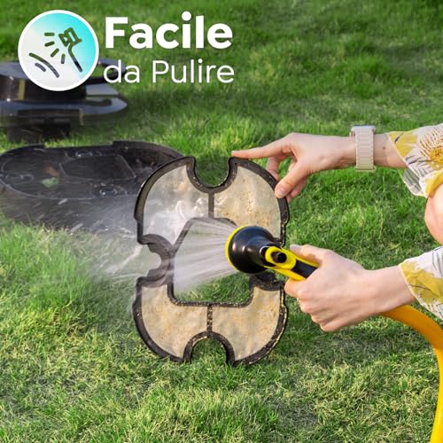 S1PRO 2026 Upgrade Robot Piscina Senza Fili, Automatico 120 Minuti, Doppio Motore, Aspirapolvere per Piscina, per Piscine Fuori Terra fino a 95 m², Nero profondo