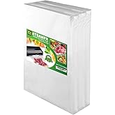 ATSAMFR 4mil 100 Gallon Size11x16Inch Vacuum Sealer Food Bags with BPA Free,Heavy Duty,Great for Vac Storage or Sous Vide Cooking
