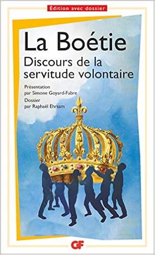 Discours De La Servitude Volontaire Philosophie French Edition La Boetie Etienne De Gerbier Laurent Gerbier Laurent Ehrsam Raphael Goyard Fabre Simone 9782081375017 Amazon Com Books
