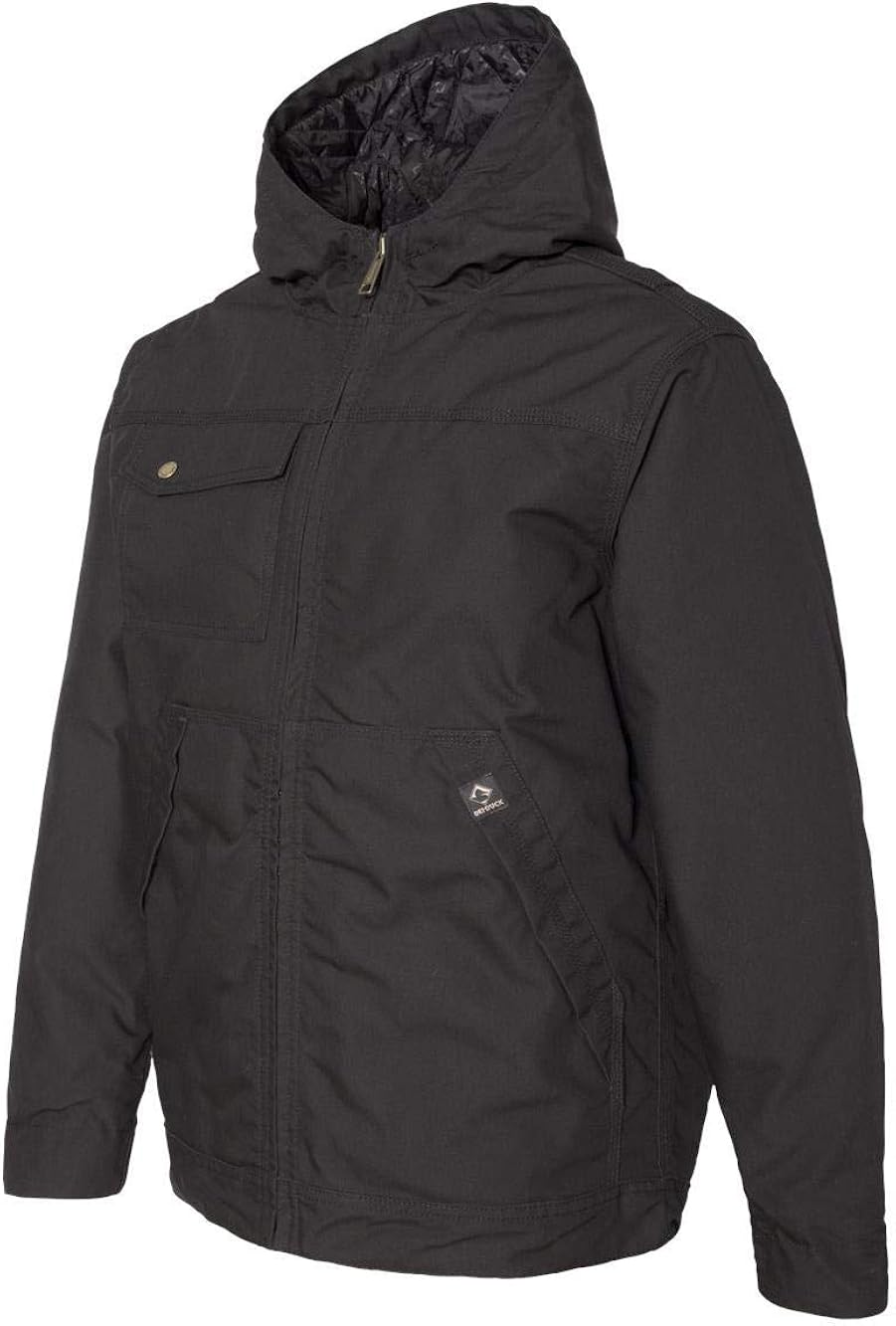 DRI Duck Men's 5065 Yukon Hooded Water Resistant Work Jacket: Clothing