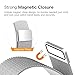 Seoaura Compatible Apple Watch Band 38mm 40mm, Stainless Steel Milanese Loop Replacement Strap with Magnetic Closure iWatch Series 4 3 2 1 Sports (Silver, 38mm/40mm)