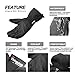 Jogoo Winter Warm Ski Gloves, Thinsulate snowboarding gloves, Waterproof & Windproof with Zipper and Pocket