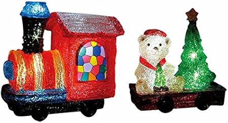 Amazon クリスマス 3dイルミネーション Ledプレゼント機関車 ライト おもちゃ