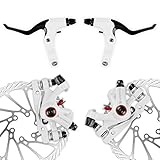 AFTERPARTZ NV-5 G3/ HS1 Bike Disc Brake Kit Front + Rear Rotor (NV-5 G3 White Kit with handle)