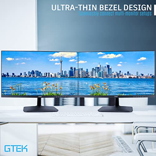 GTEK 24 Inch Frameless Computer Monitor, FHD 1080p LED Display, LCD ...