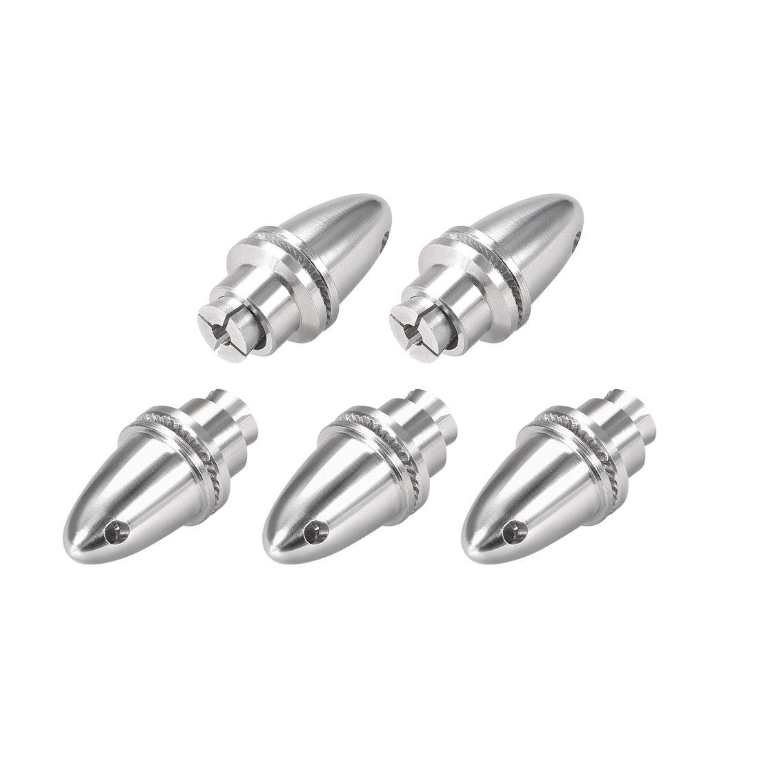 sourcing map 5PCS RC Airplane Spinners Propeller Adapter Saver for Shaft Brushless Motor (4mm Aperture and 6mm Output Axle)