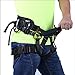 kissloves Full Body Safety Harness Outdoor Climbing Harness Half Body Harness Safe Seat Belt for Mountaineering Outward Band Expanding Training Rock Climbing Rappelling Equip (Half-Body Black)