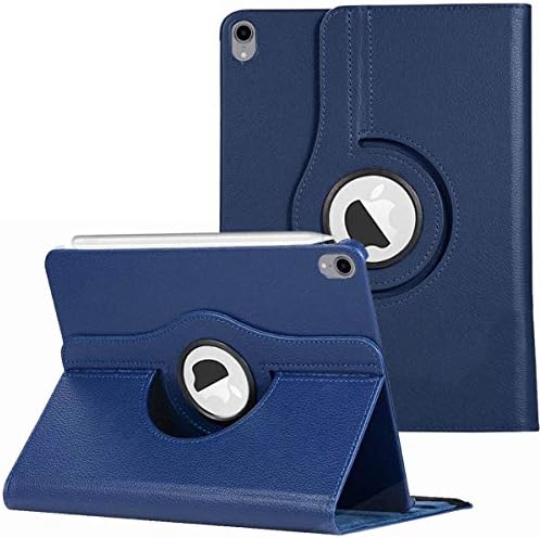 ST Creation PU Leather 360 Degree Rotating Stand Smart Safety Flip Case Cover for iPad pro 12.9" inch (2018 Released) (Blue)