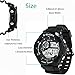 PALADA Boys Kids Sports Digital Watches Waterproof Multifunction Electronic Movement with 7 Colors LED Backlight