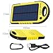 Solar Charger,Dizaul 5000mAh Portable Solar Power Bank Waterproof/Shockproof/Dustproof Dual USB Battery Bank for cell phone,iPhone,Samsung,Android phones,Windows phones,GoPro Camera,GPS and More