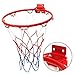 Urnanal Basketball Rim Replacement, Hanging Wall Mounted Basketball Goal Hoop Rim with Net Screw for Outdoors and Indoor, 32 cm/ 12.6 inch