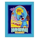 Disney Lilo and Stitch Stitch 36 In. Panel Blue Fabric