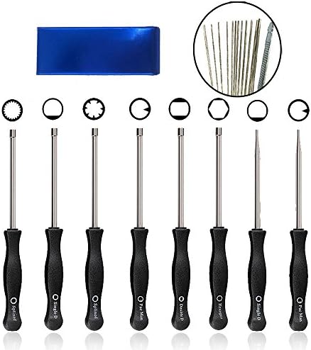 HOOAI 8 Pcs Carburetor Adjustment Tool Kit for Common 2 Cycle Carburator Engine - Carburetor Adjustment Tool Set (Carburetor Adjustment Tool Kit + Cleaning Tool)