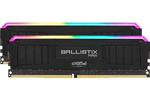 Crucial Ballistix MAX RGB 4000 MHz DDR4 DRAM Desktop Gaming Memory Kit 16GB (8GBx2) CL18 BLM2K8G40C18U4BL (BLACK)