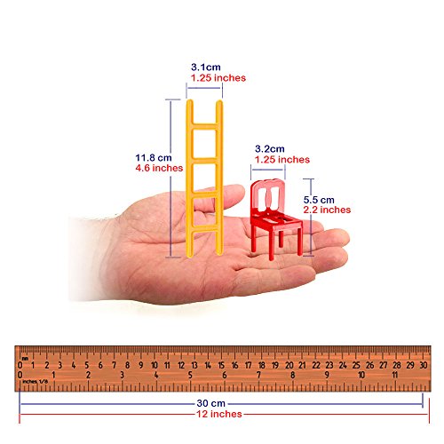 Купить Chairs and Ladders Game. 44 Individual Pieces. Family Game Stack