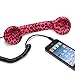Aduro RETRO PHONE Wired 3.5mm Handset for Mobile Devices and Tablets (Retail Packaing) (Cheetah Pattern Black/Pink)