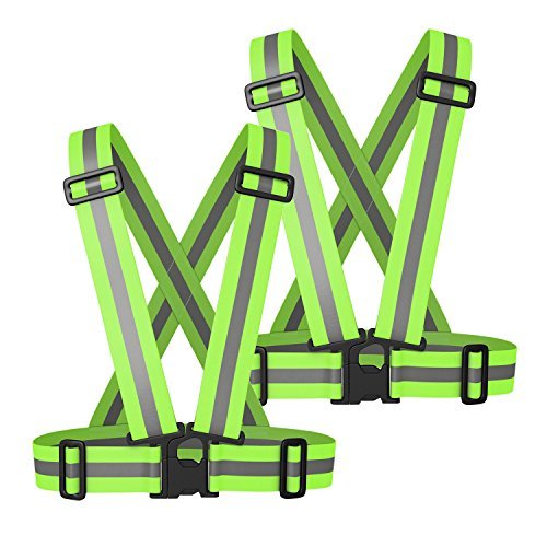 NKTM Reflective Vest Safety Gear HIGH Visibility Great FIT for Running Jogging Cycling Walking in Early Morning and Night (Unisex)