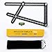 Multi Angle Measuring Ruler Universal Angularizer Ruler - Full Metal Aluminum Alloy Multi Function Ruler with Extra Line Level Great for Handymen, Builders, Carpenters,Tilers,DIY-ers (Black)