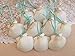 White Scallop Seashell Christmas Ornaments (Set of 10)