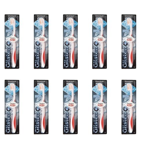 Quantum Glisten Toothbrush with Dupont® Brilliance Filaments - 10 Pak